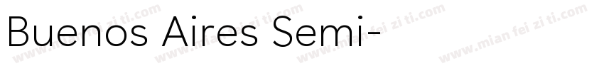 Buenos Aires Semi字体转换